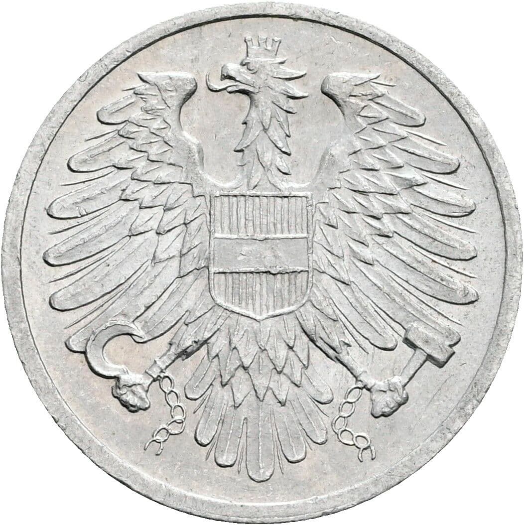 2 Groschen 1973 – Rückseite