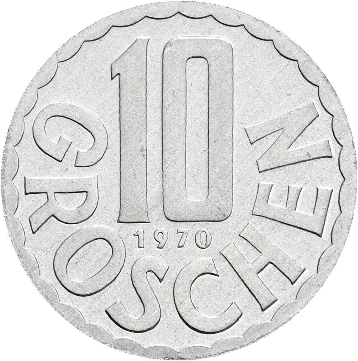 10 Groschen 1970 – Vorderseite