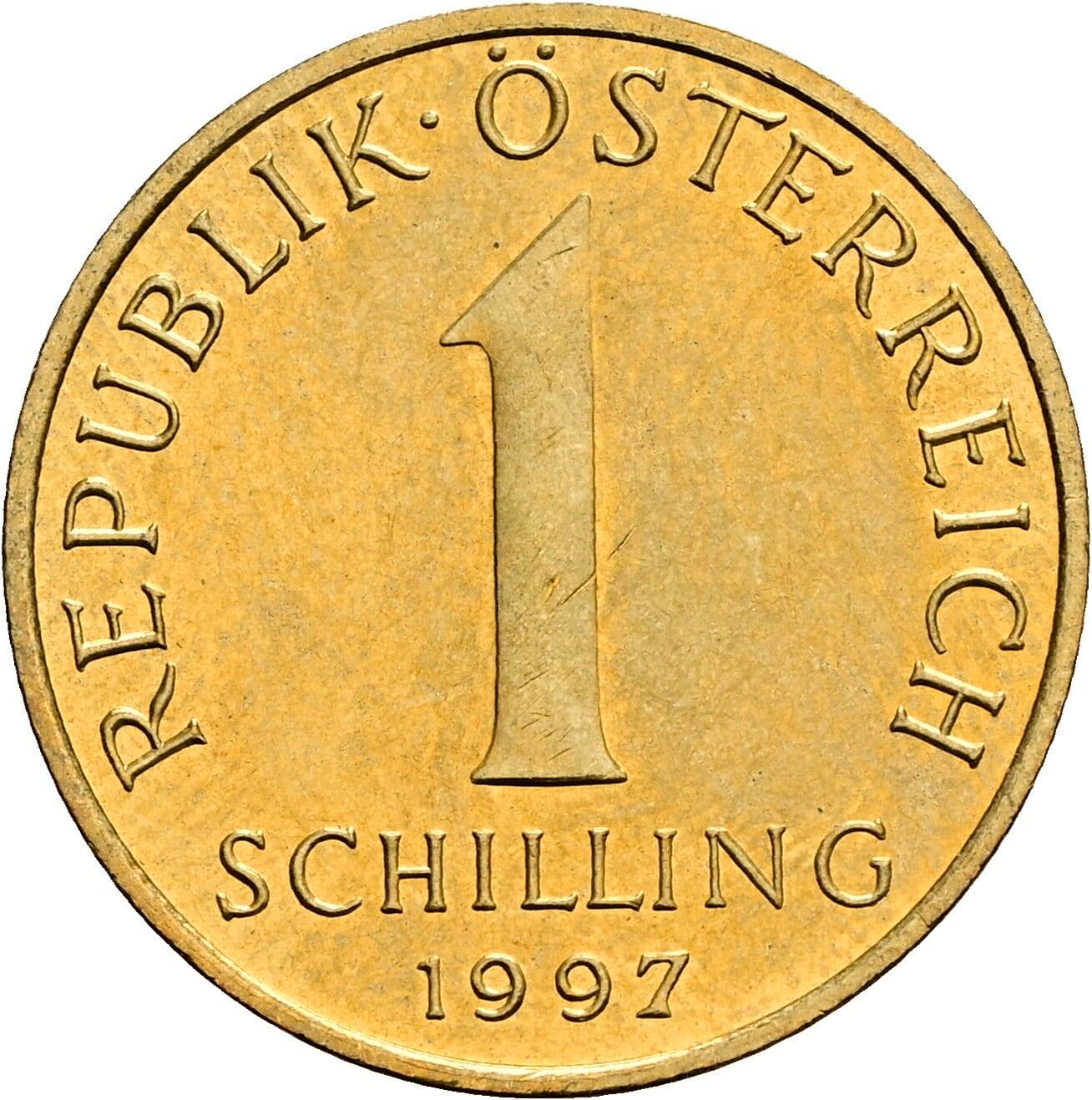 1 Schilling 1997 – Vorderseite