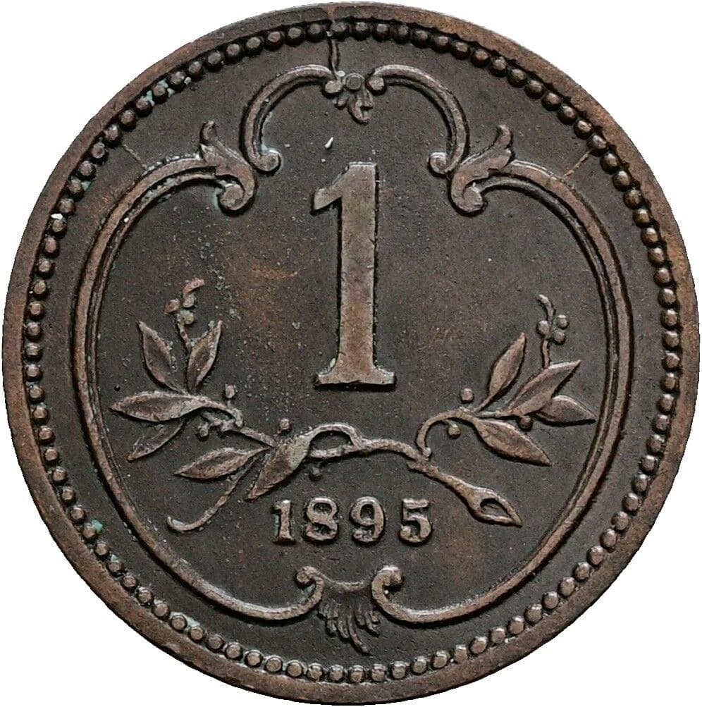 1 Heller Franz Joseph I. 1848-1916 1895 – Vorderseite