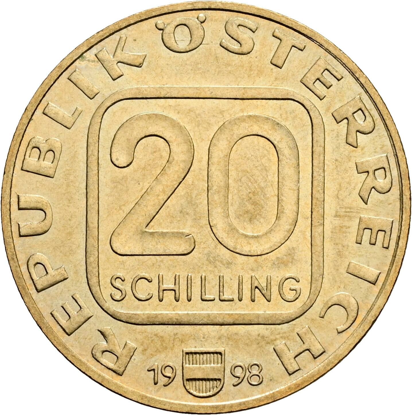20 Schilling 1998 – Vorderseite