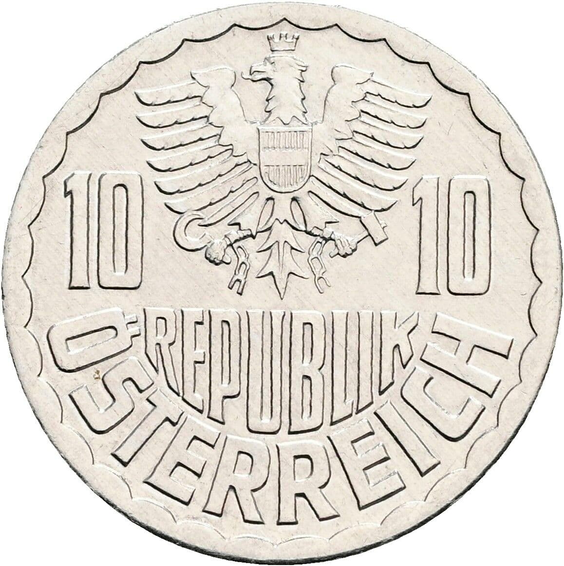 10 Groschen 1981 – Rückseite