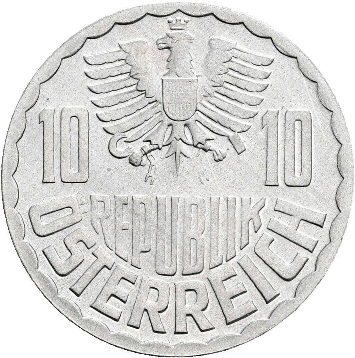 10 Groschen 1970 – Rückseite