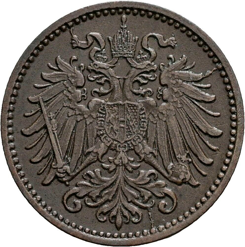 1 Heller Franz Joseph I. 1848-1916 1895 – Rückseite