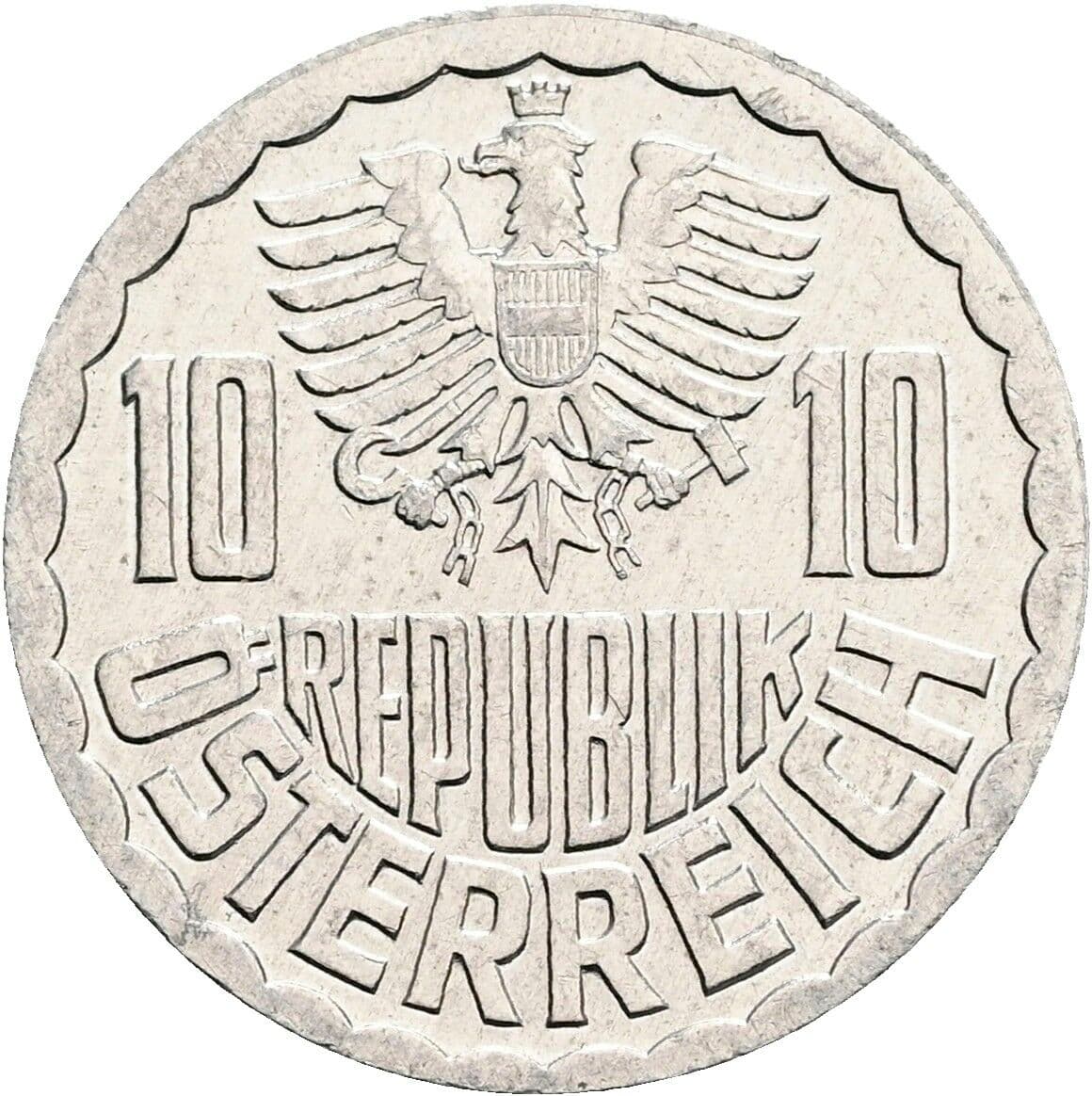10 Groschen 1989 – Rückseite
