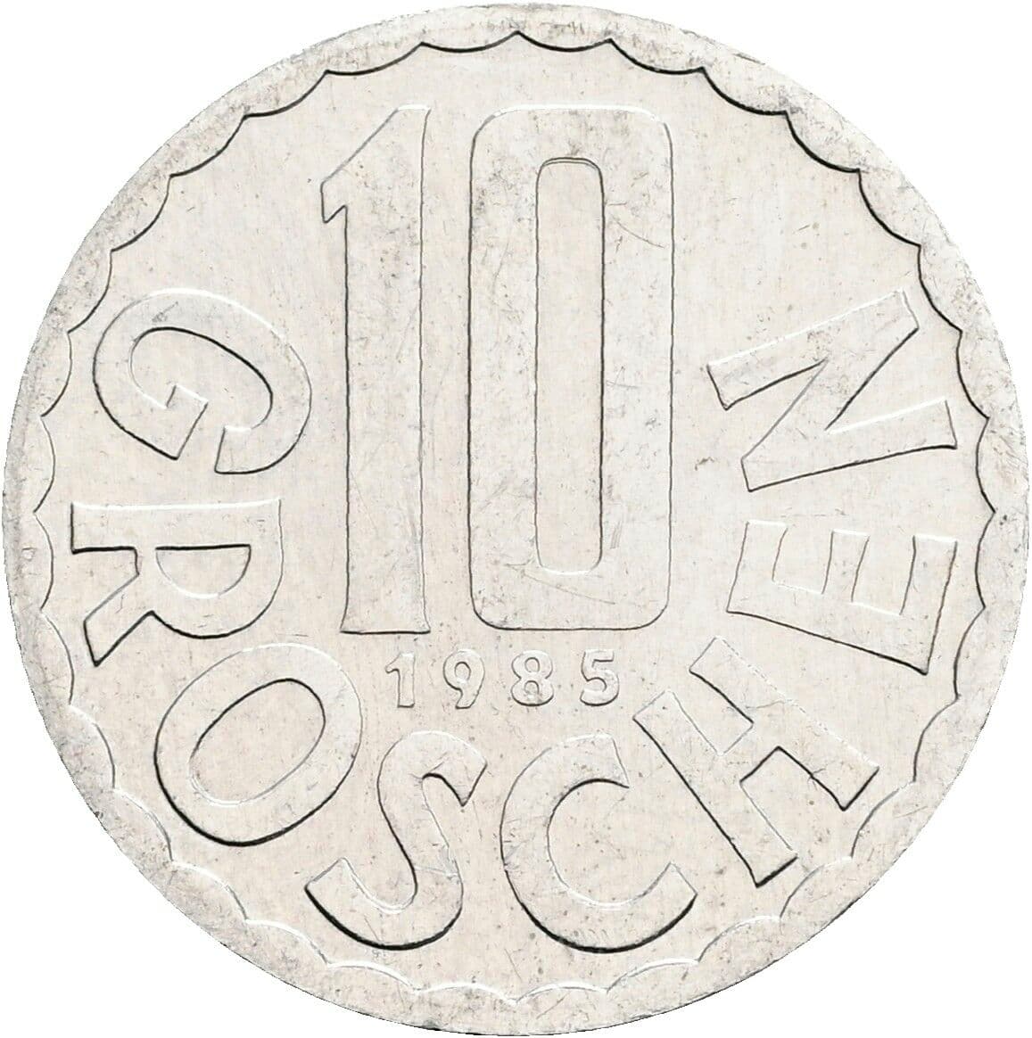 10 Groschen 1985 – Vorderseite