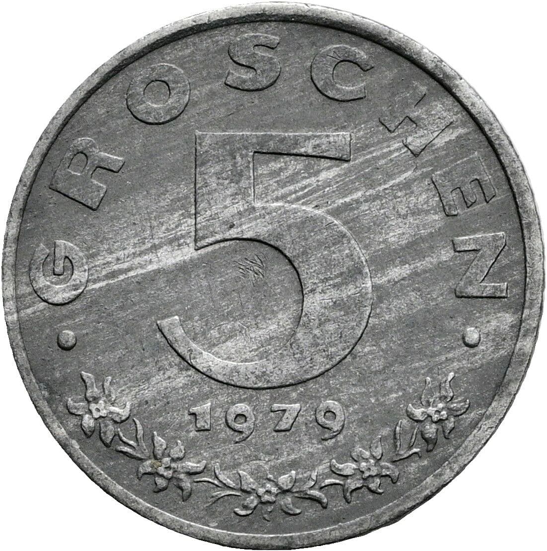 5 Groschen 1979 – Vorderseite