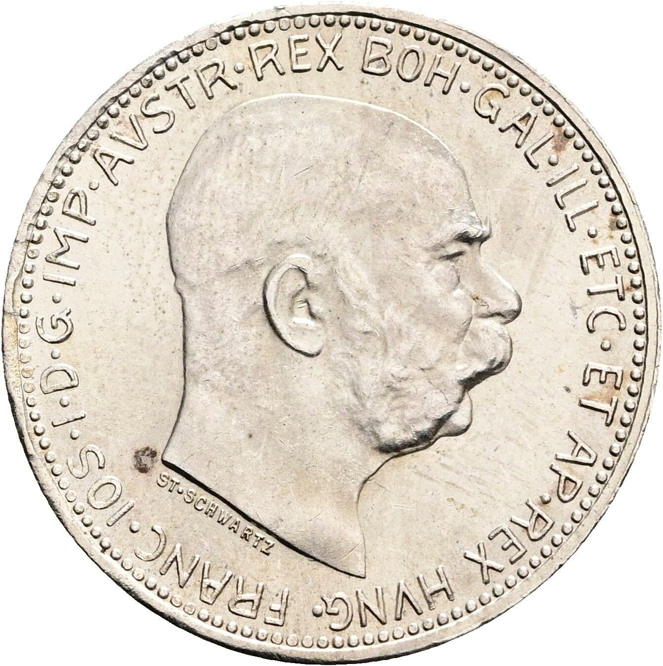 1 Krone Franz Joseph I. 1848-1916 1916 – Vorderseite
