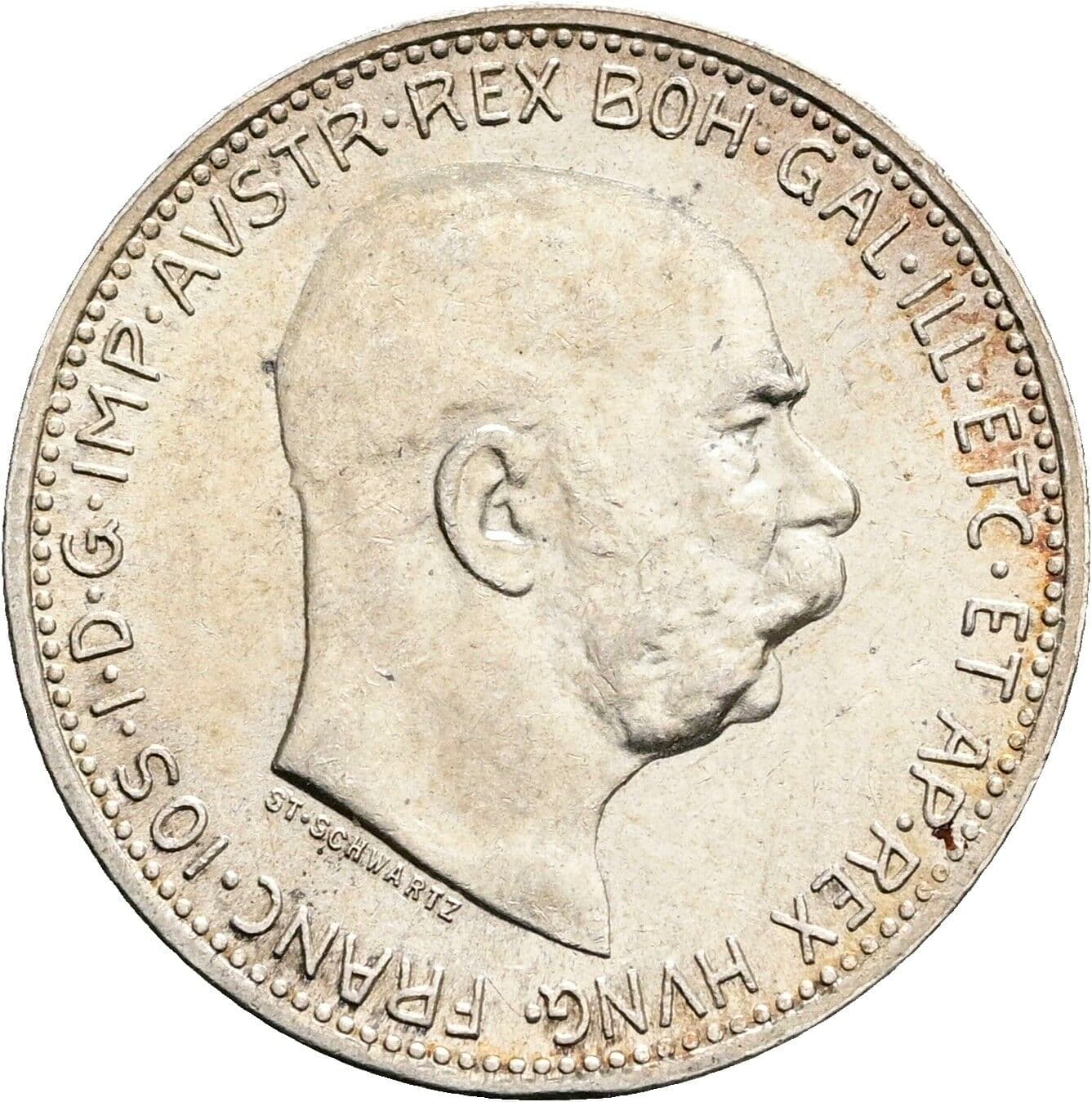 1 Krone Franz Joseph I. 1848-1916 1915 – Vorderseite