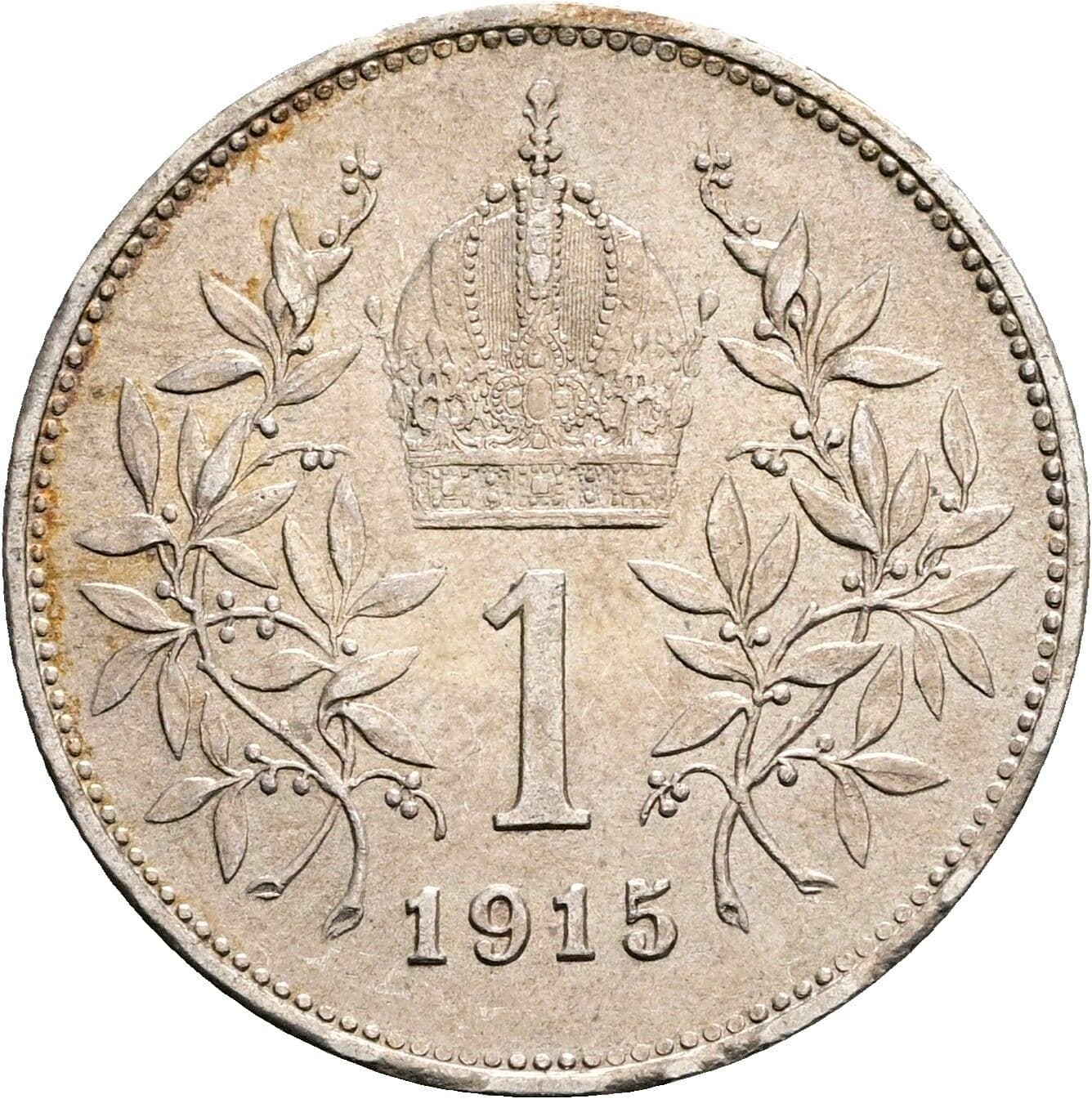 1 Krone Franz Joseph I. 1848-1916 1915 – Rückseite