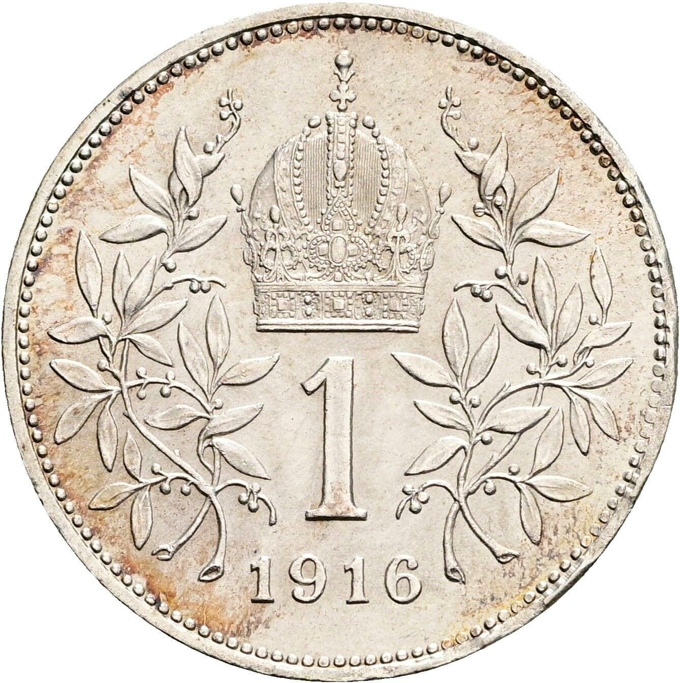 1 Krone Franz Joseph I. 1848-1916 1916 – Rückseite