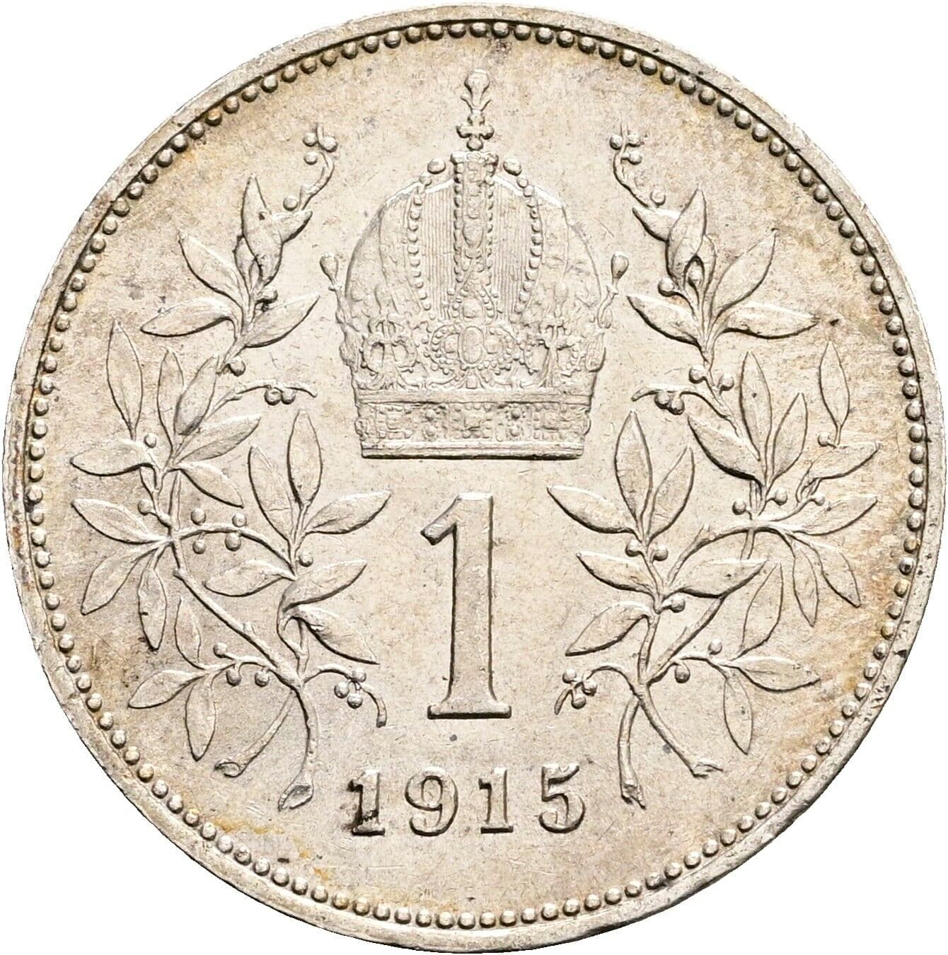 1 Krone Franz Joseph I. 1848-1916 1915 – Rückseite