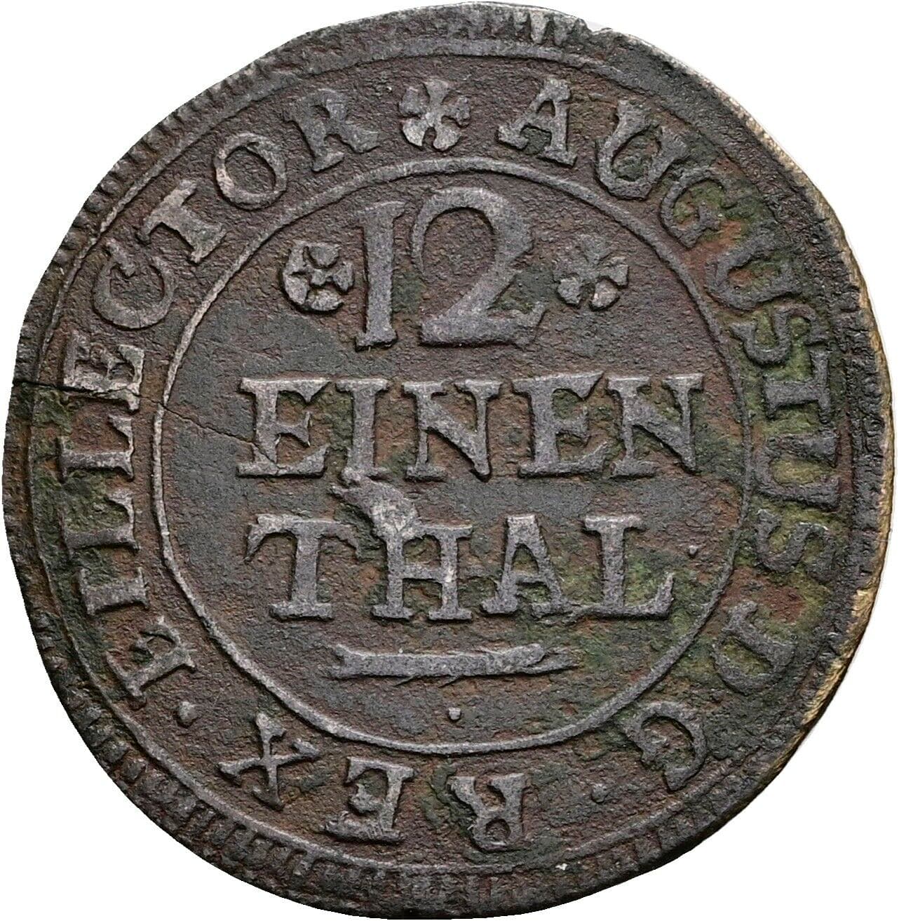 1/12 Taler Friedrich August I. 1694-1733 1709 EPH – Vorderseite