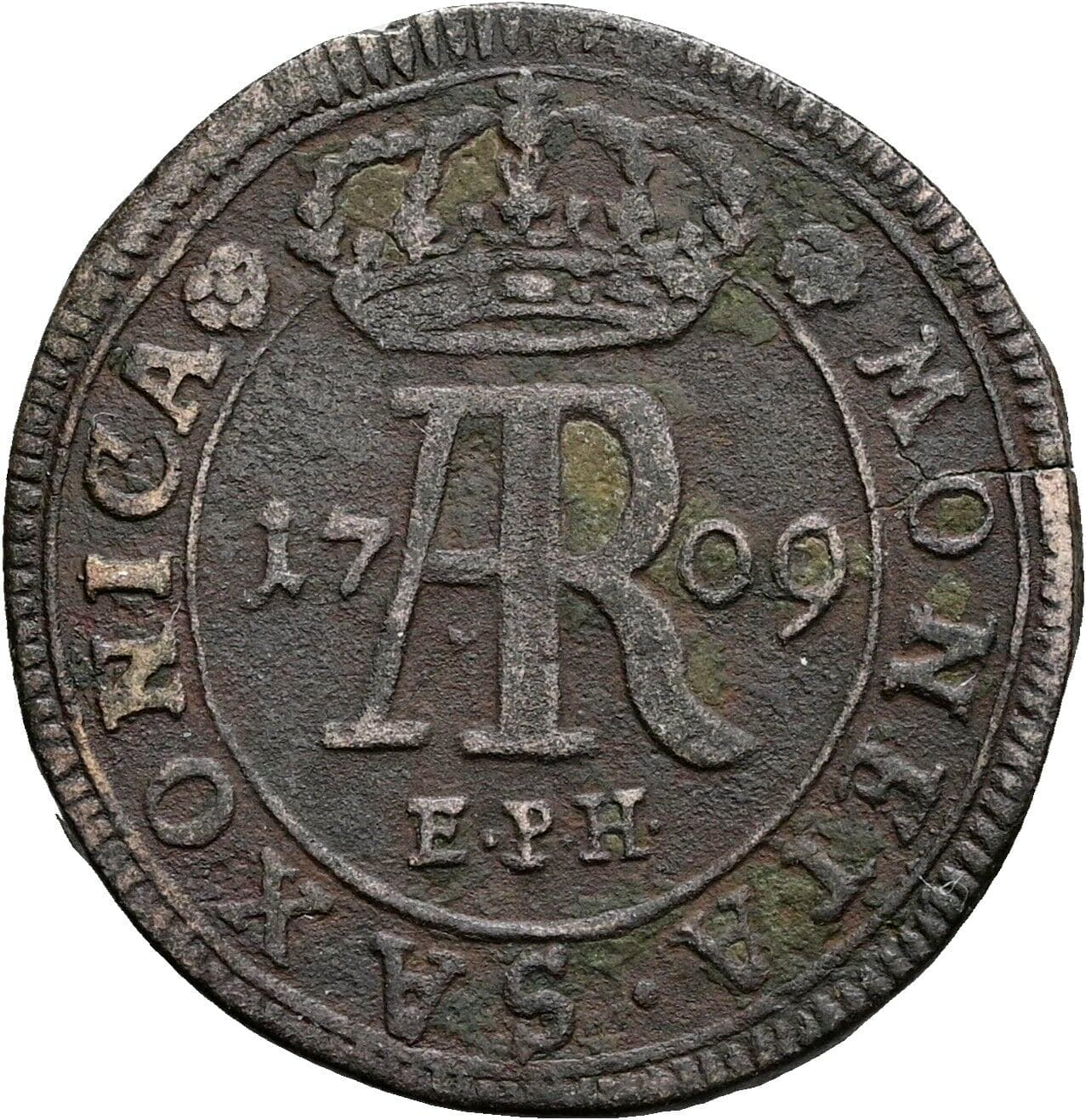 1/12 Taler Friedrich August I. 1694-1733 1709 EPH – Rückseite