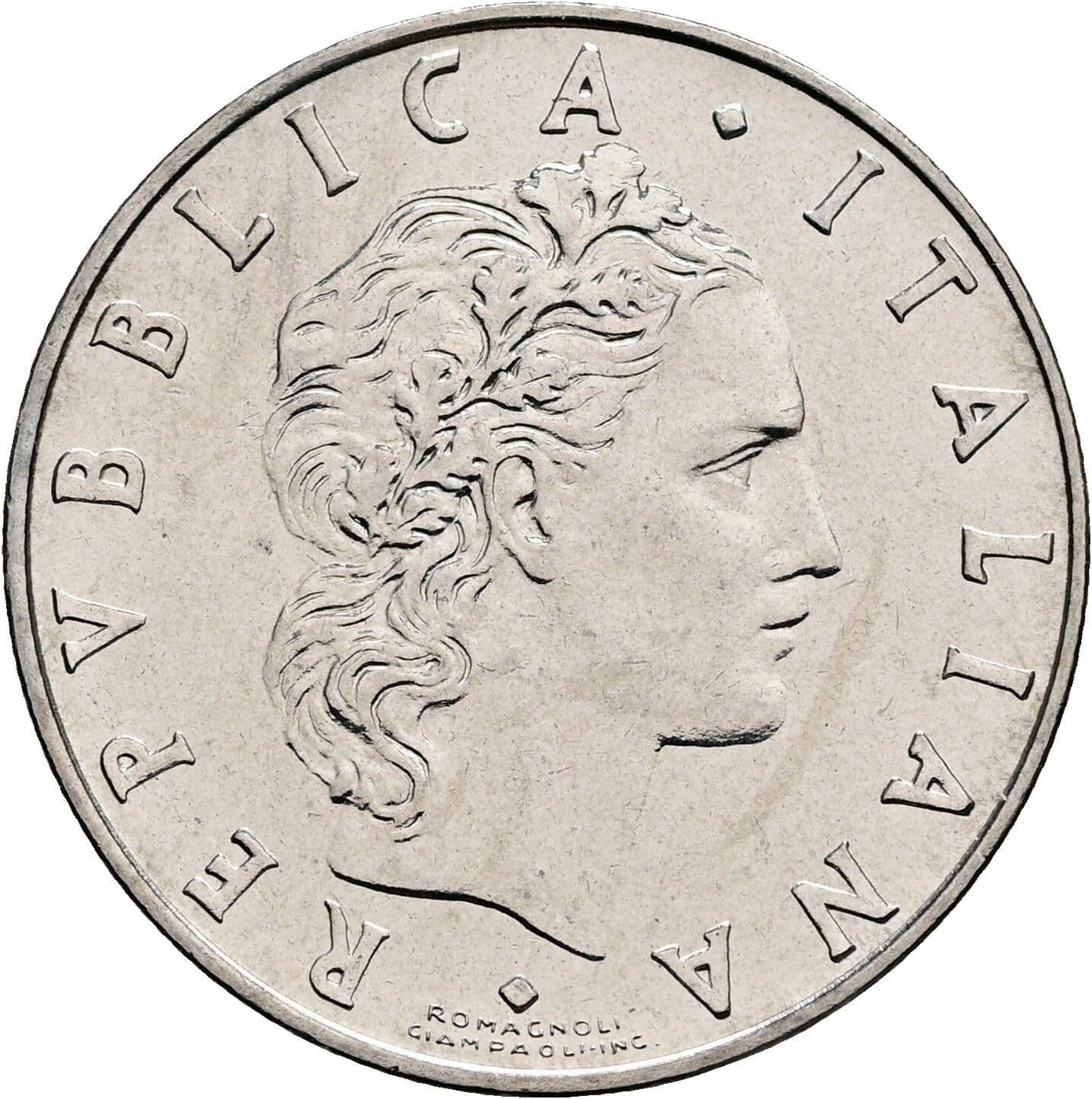 50 Lire 1970 – Vorderseite