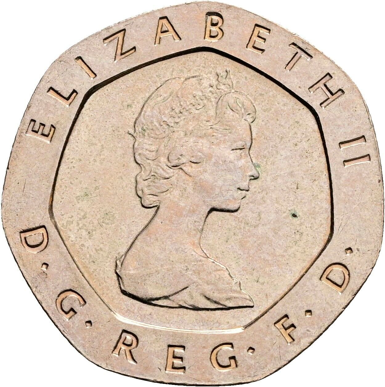 20 Pence Elisabeth II. 1952-2022 1982 – Vorderseite