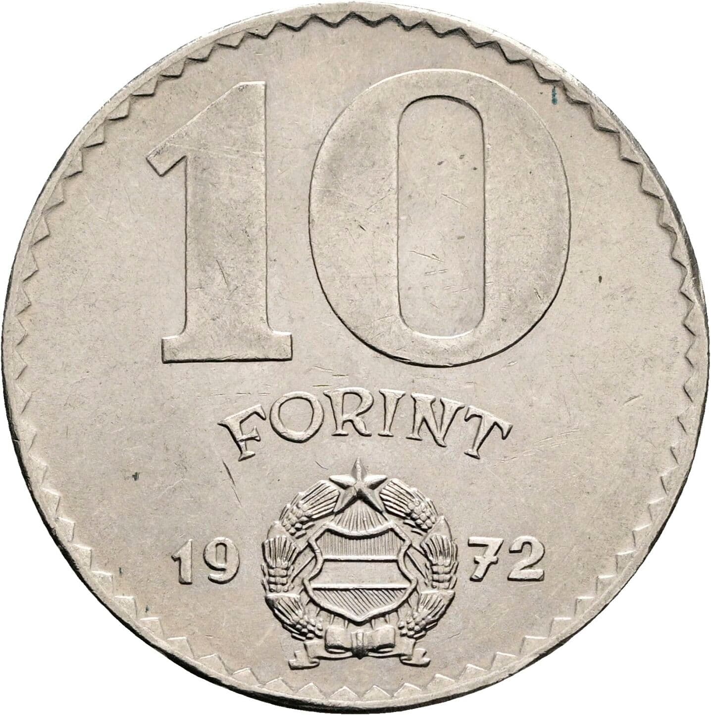 10 Forint 1972 – Vorderseite