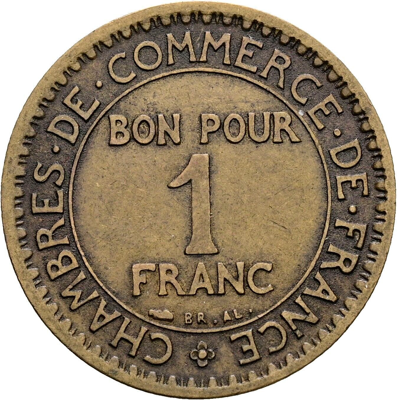 1 Franc 1921 – Vorderseite