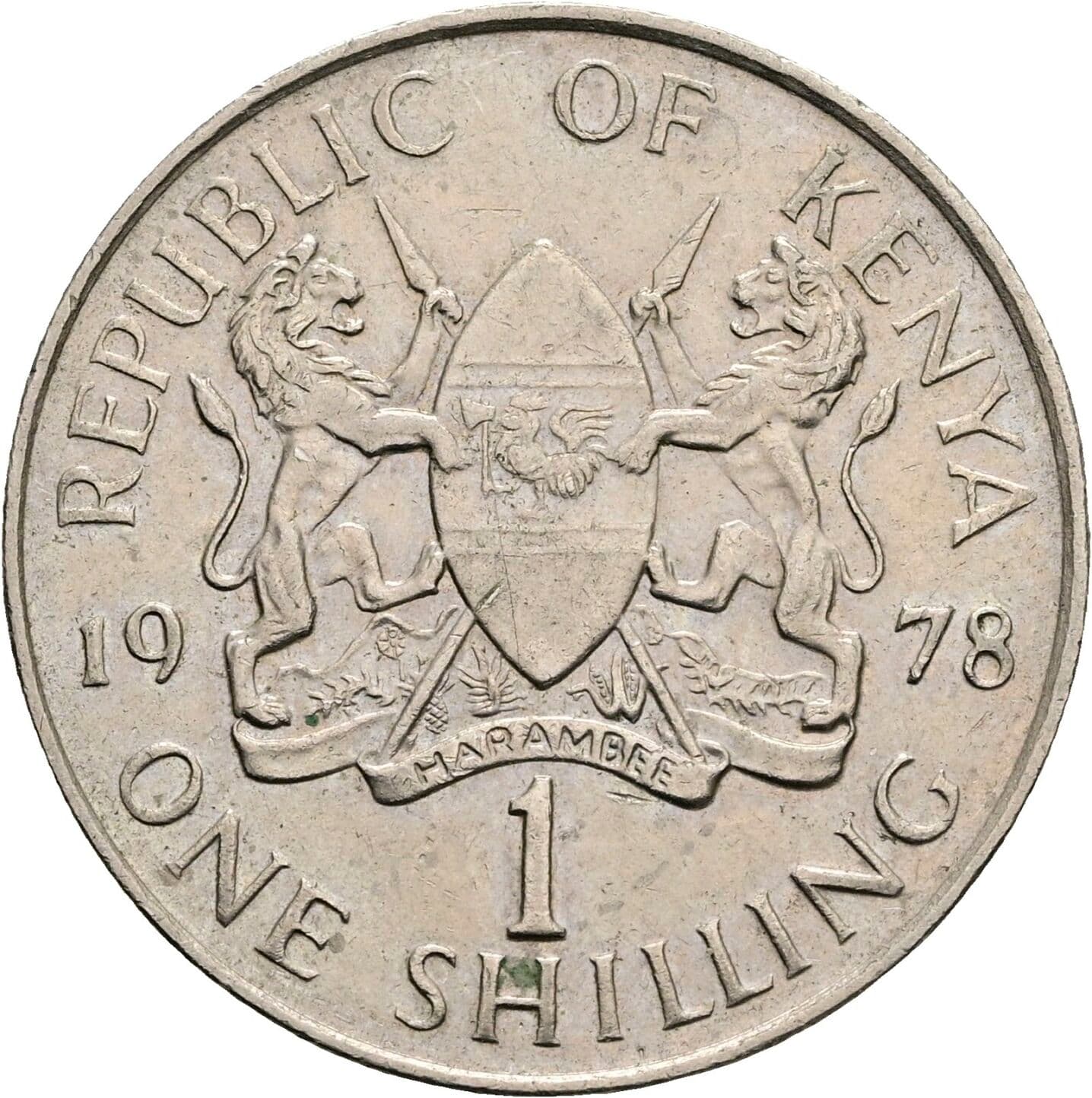 1 Shilling 1978 – Rückseite
