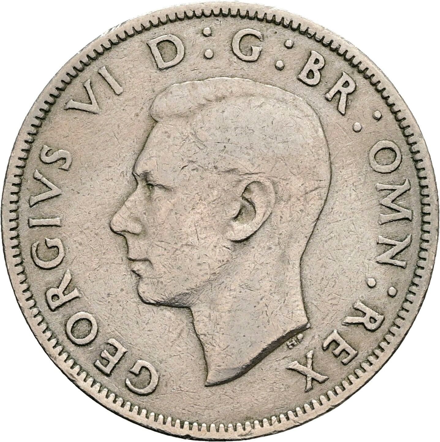 2 Shillings Georg VI. (1936-1952) 1948 – Vorderseite