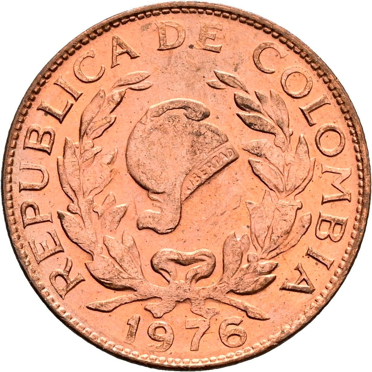 5 Centavos 1976 – Rückseite