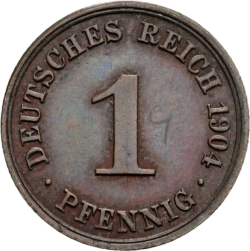 1 Pfennig 1904 A – Vorderseite