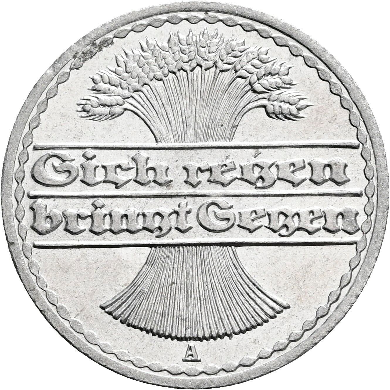 50 Pfennig 1920 A – Rückseite