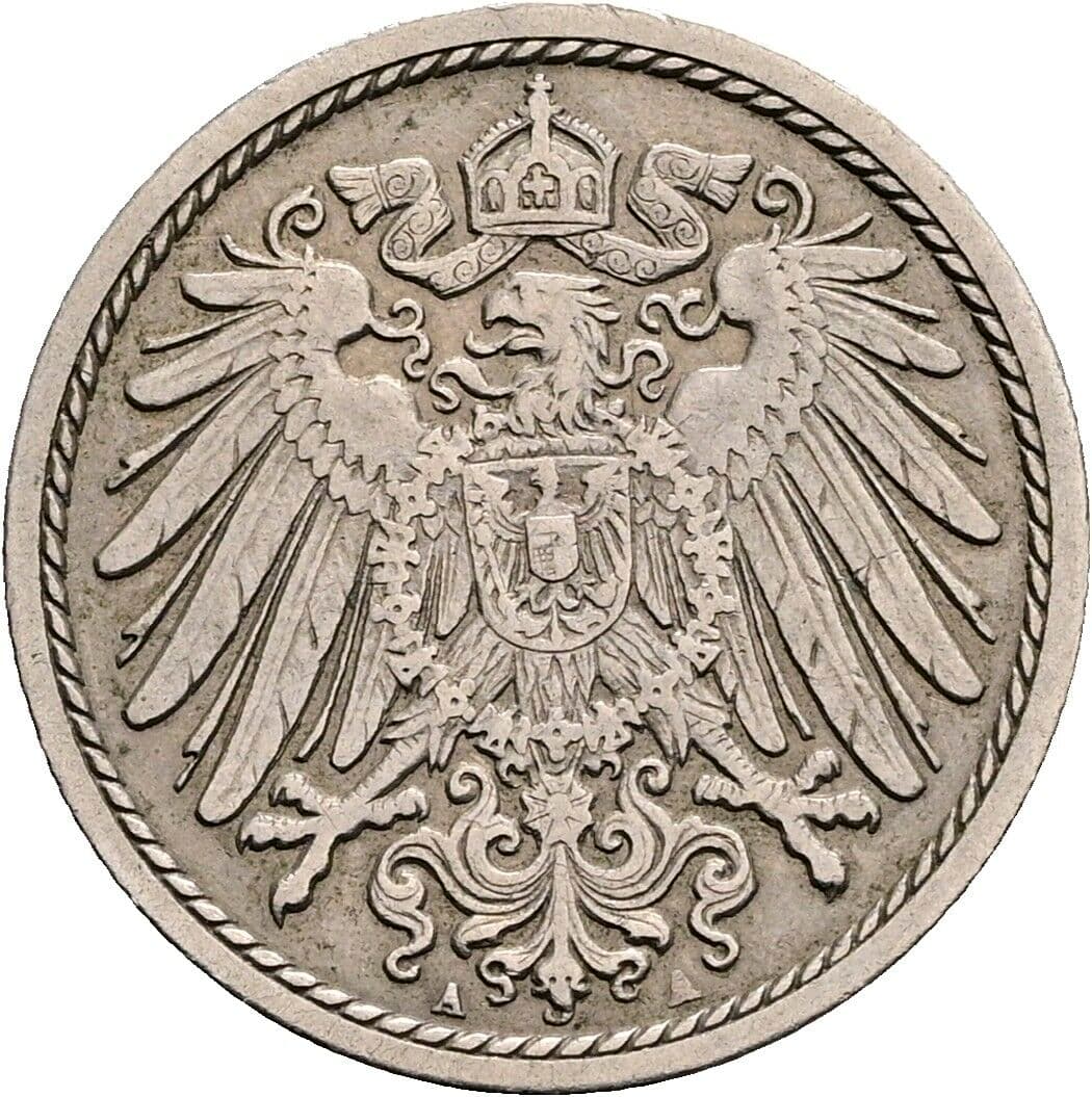 5 Pfennig 1894 A – Rückseite