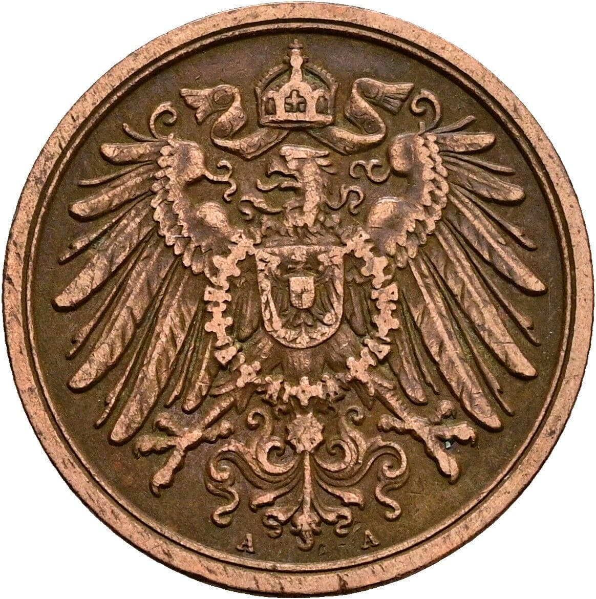 2 Pfennig 1905 A – Rückseite