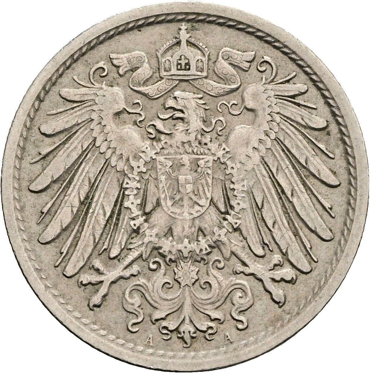 10 Pfennig 1911 A – Rückseite