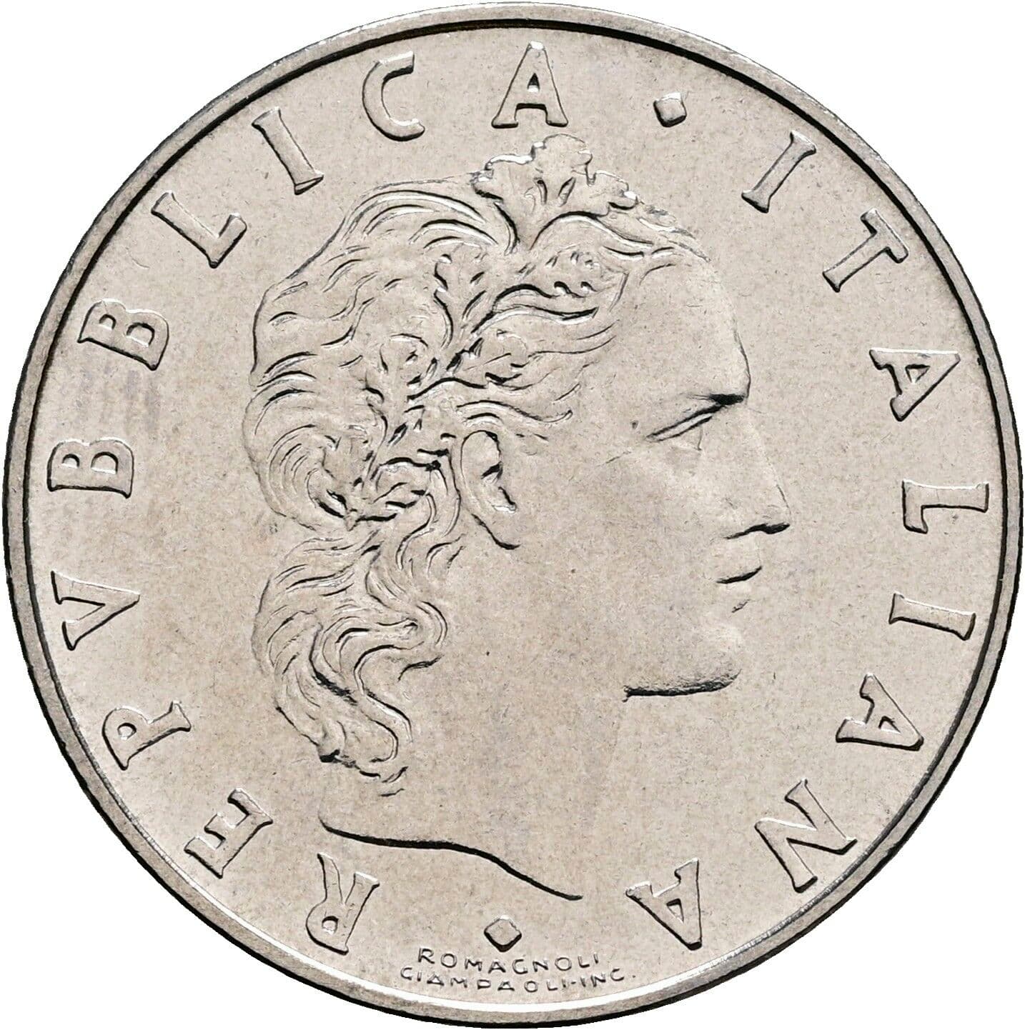50 Lire 1970 – Vorderseite
