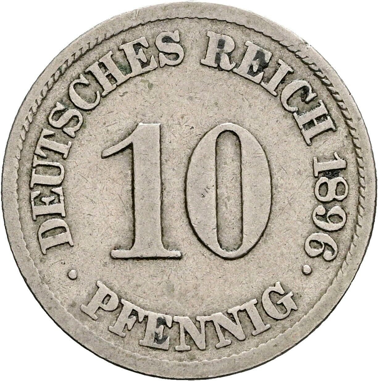 10 Pfennig 1986 J – Vorderseite