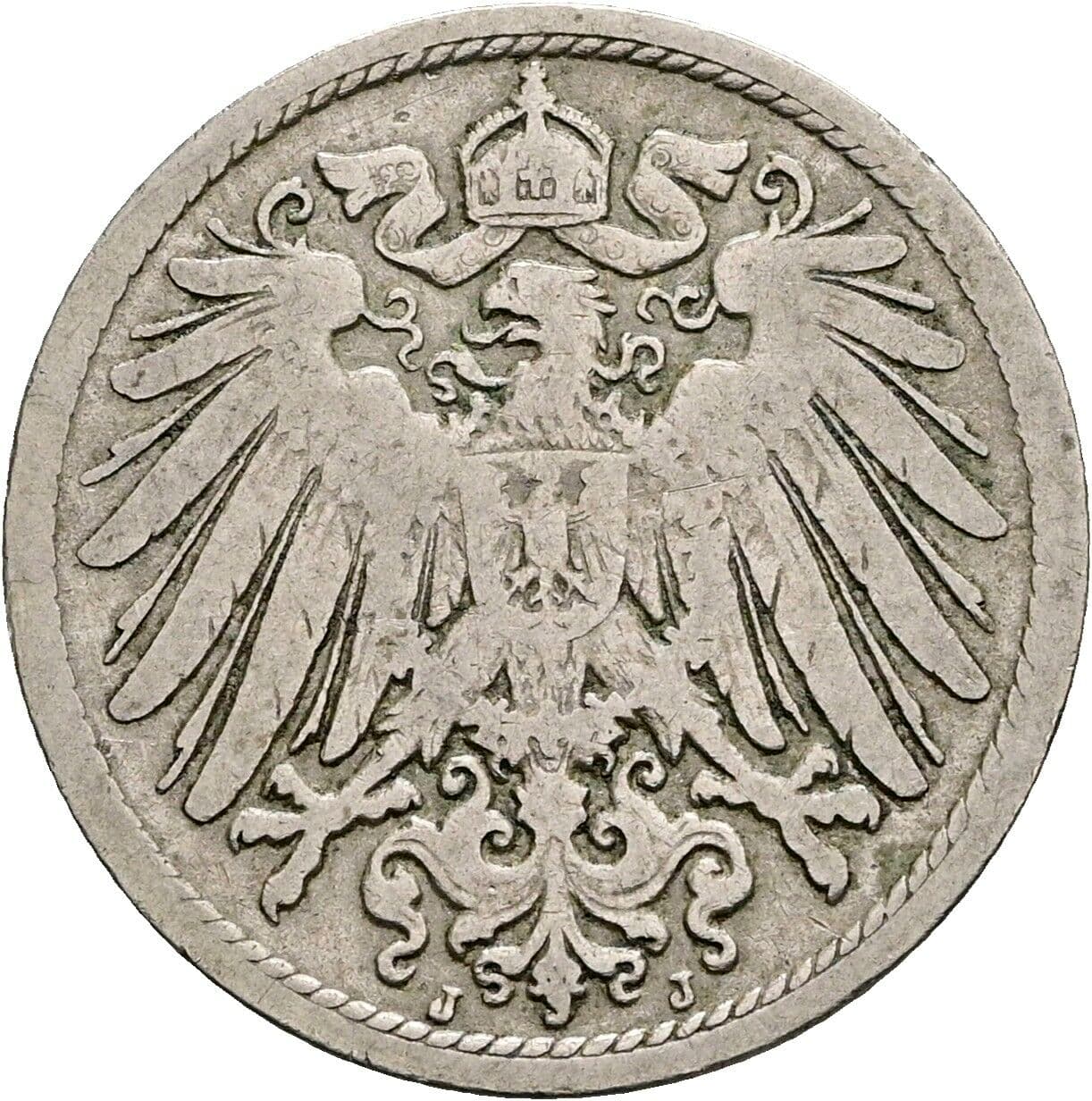 10 Pfennig 1986 J – Rückseite