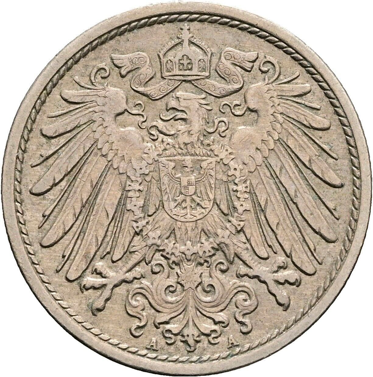 10 Pfennig 1913 A – Rückseite
