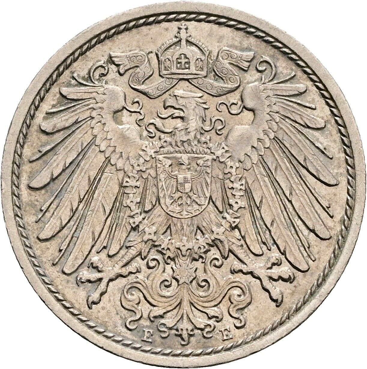 10 Pfennig 1913 E – Rückseite