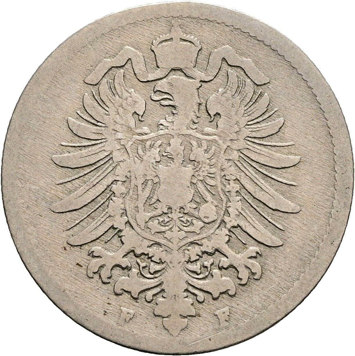 10 Pfennig 1889 F – Rückseite