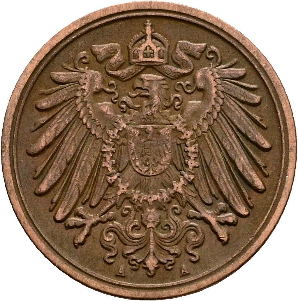 1 Pfennig 1911 A – Rückseite
