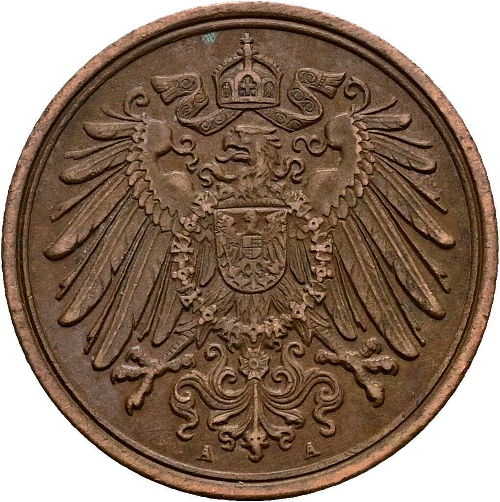 1 Pfennig 1914 A – Rückseite