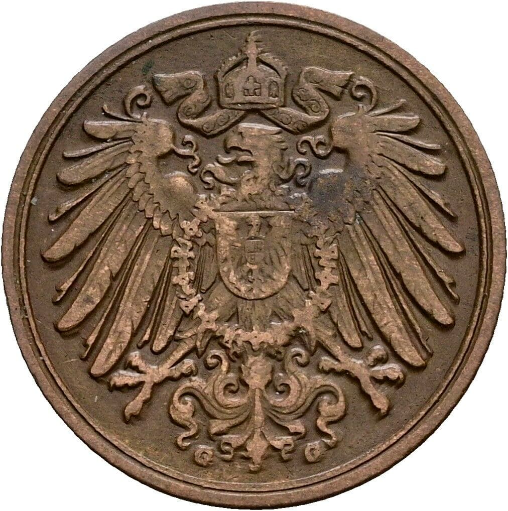 1 Pfennig 1906 G – Rückseite