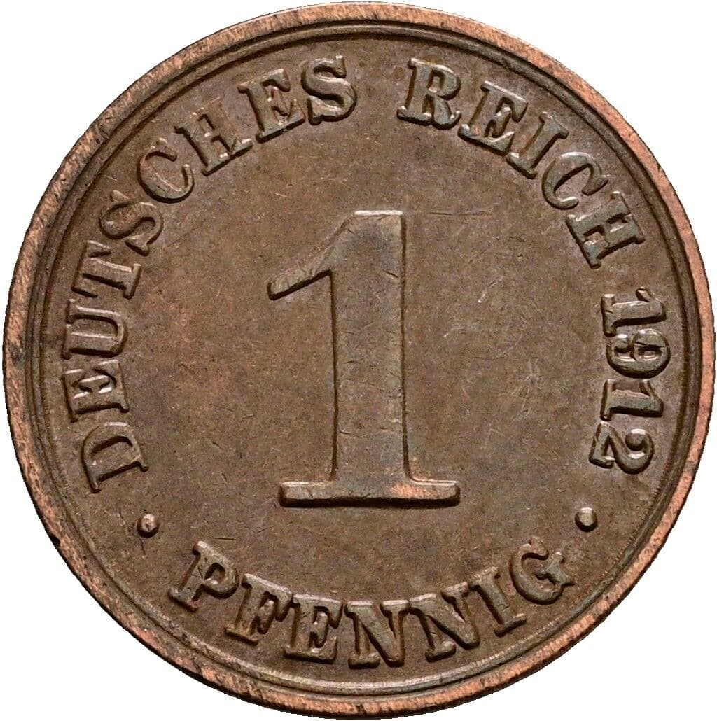 1 Pfennig 1912 A – Vorderseite
