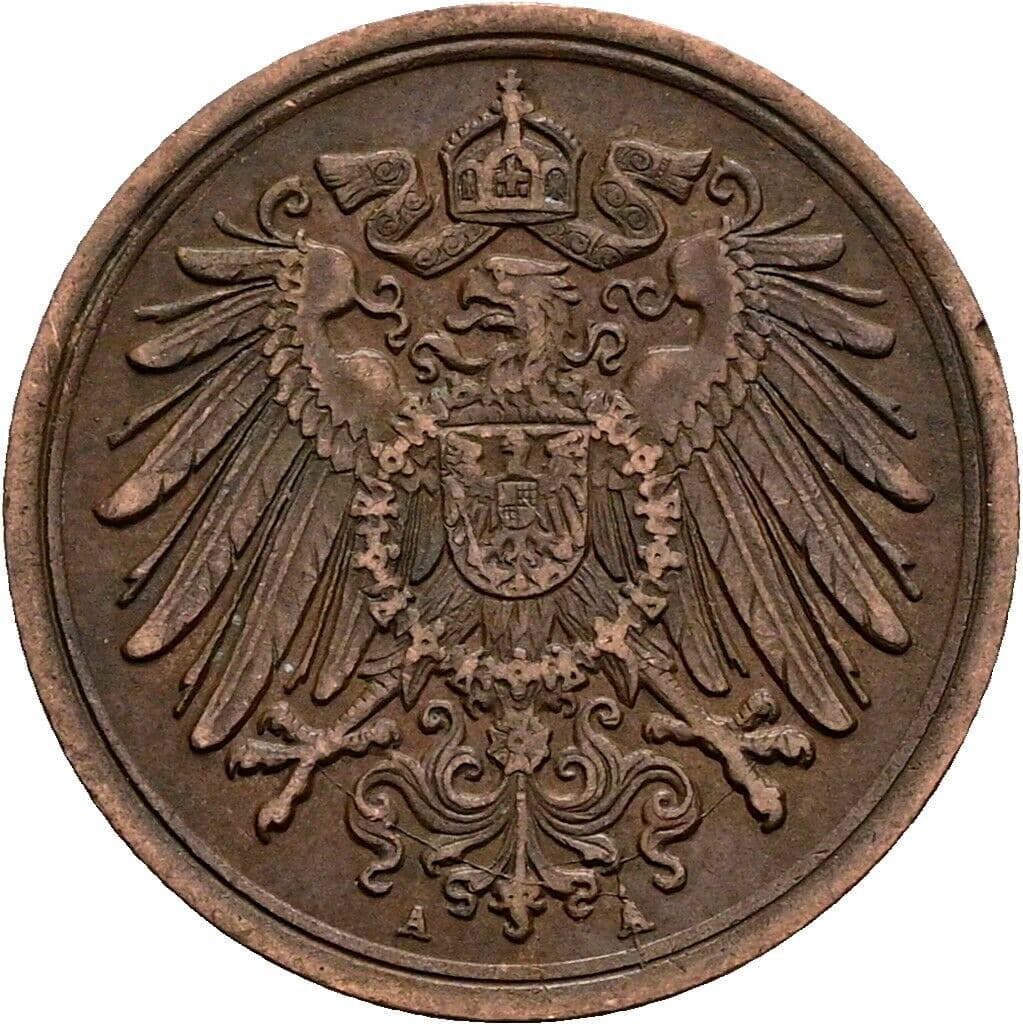 1 Pfennig 1915 A – Rückseite