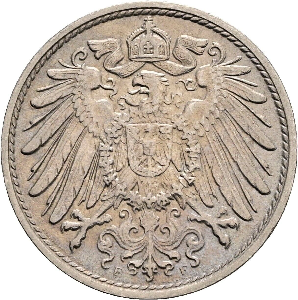 10 Pfennig 1913 F – Rückseite