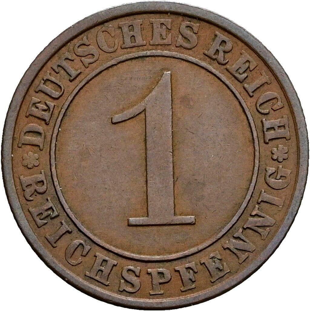 1 Reichspfennig 1932 A – Vorderseite
