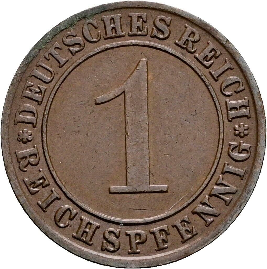 1 Reichspfennig 1930 A – Vorderseite