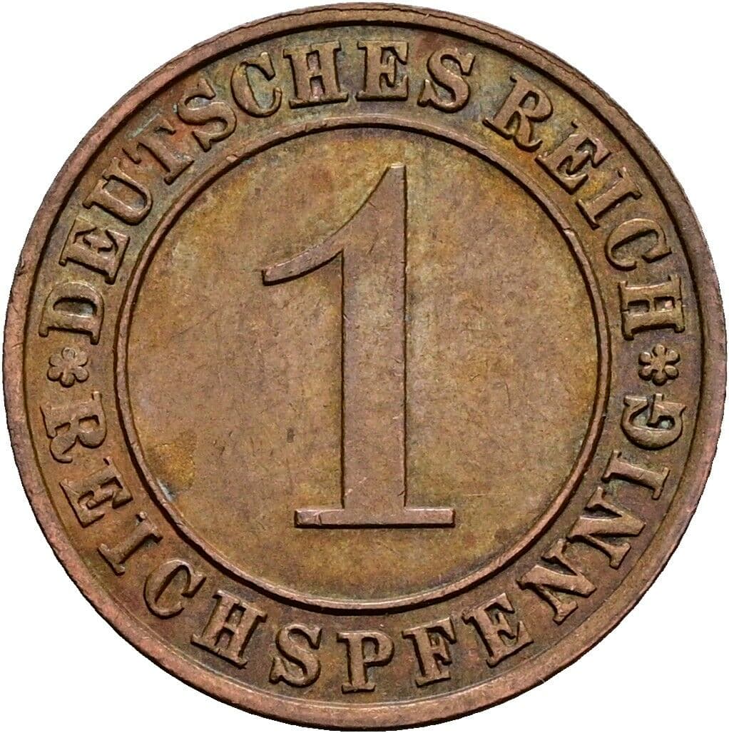 1 Reichspfennig 1929 A – Vorderseite
