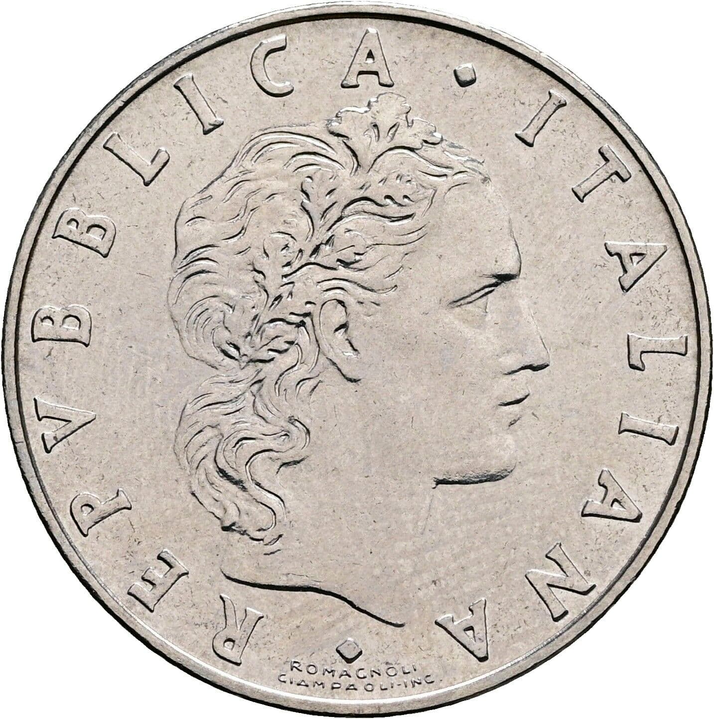 50 Lire 1970 – Vorderseite