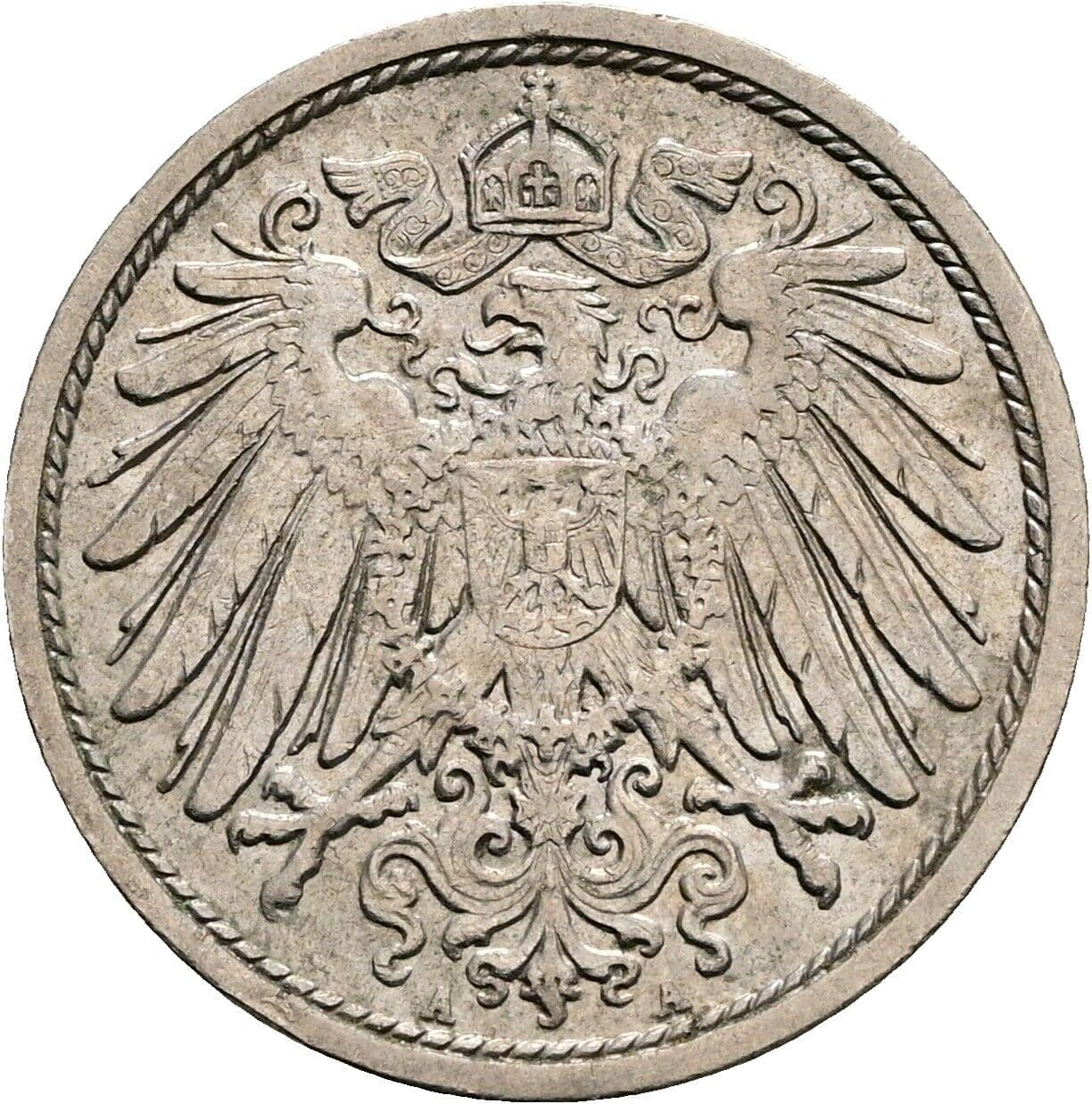 10 Pfennig 1914 A – Rückseite