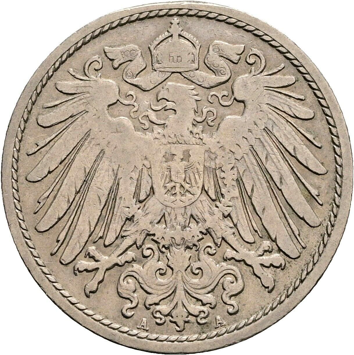 10 Pfennig 1904 A – Rückseite