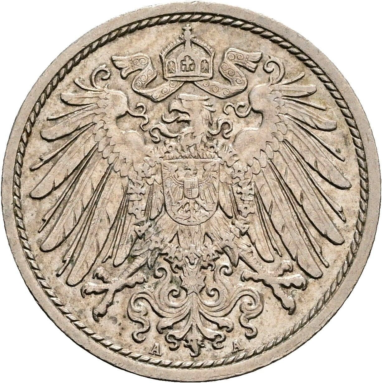 10 Pfennig 1913 A – Rückseite