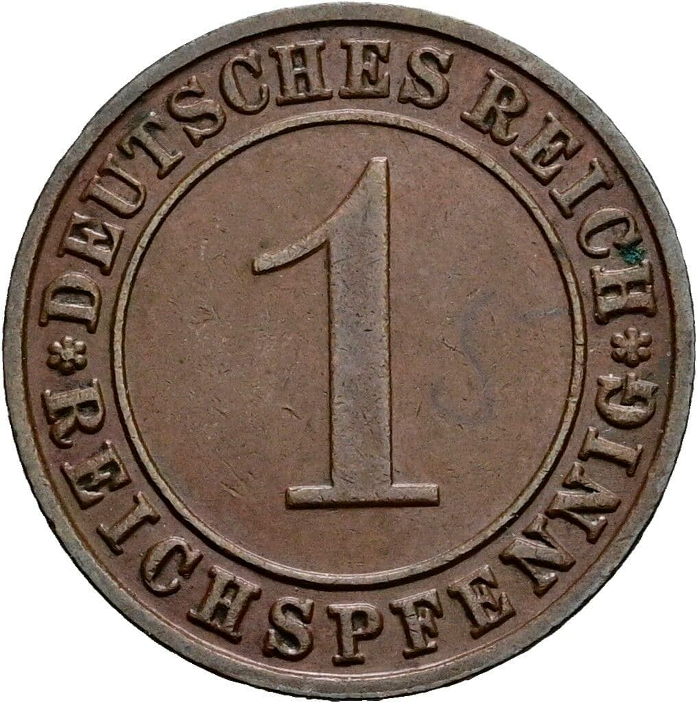 1 Reichspfennig 1935 E – Vorderseite